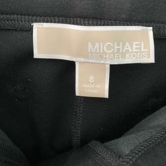 MK NWT 8 Black w faux leather on front - Picture 8 of 10